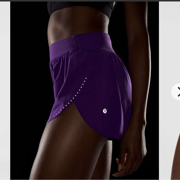 π Lululemon Fast and Free High-Rise Split Shorts 3β π - Picture 2 of 5